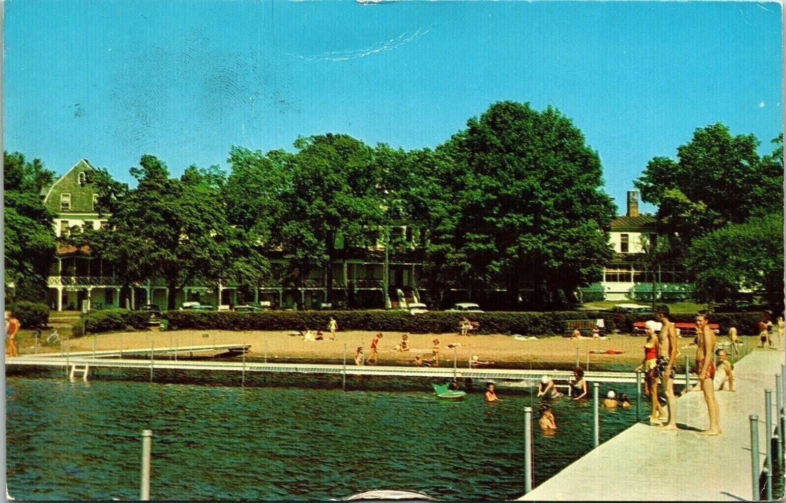 Winona Lake Chrisitan Assembly Indiana IN Postcard Cancel PM WOB Note VTG