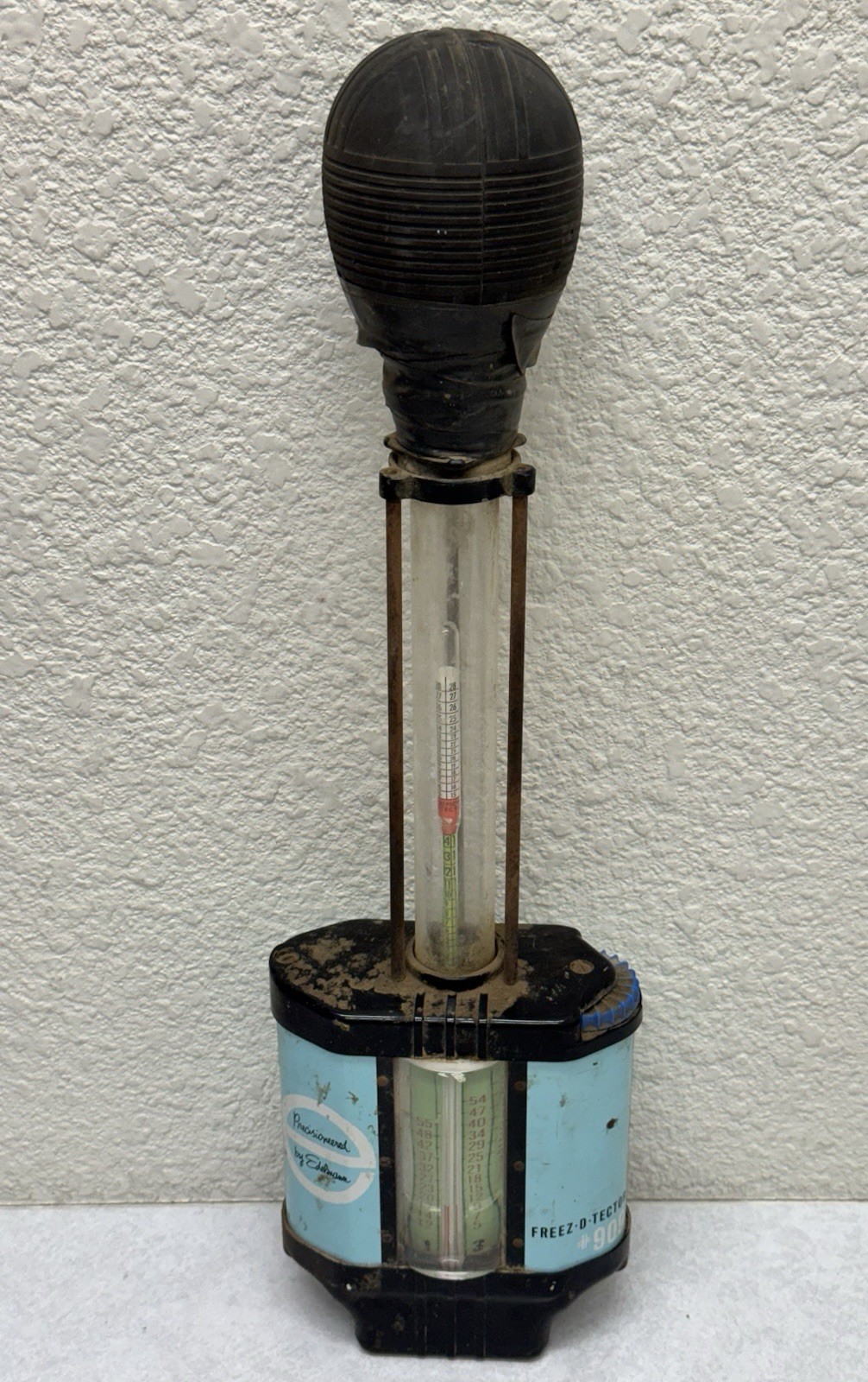 Vintage Edelmann Freez-D-Tector #909 Antifreeze Tester Garage Man Cave Decor
