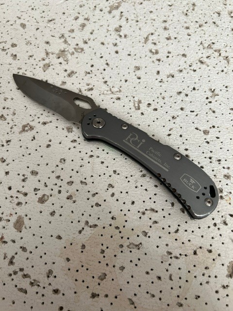Buck 722 Spitfire USA Stainless Steel Handle & Blade Drop Point Folding Pocket k
