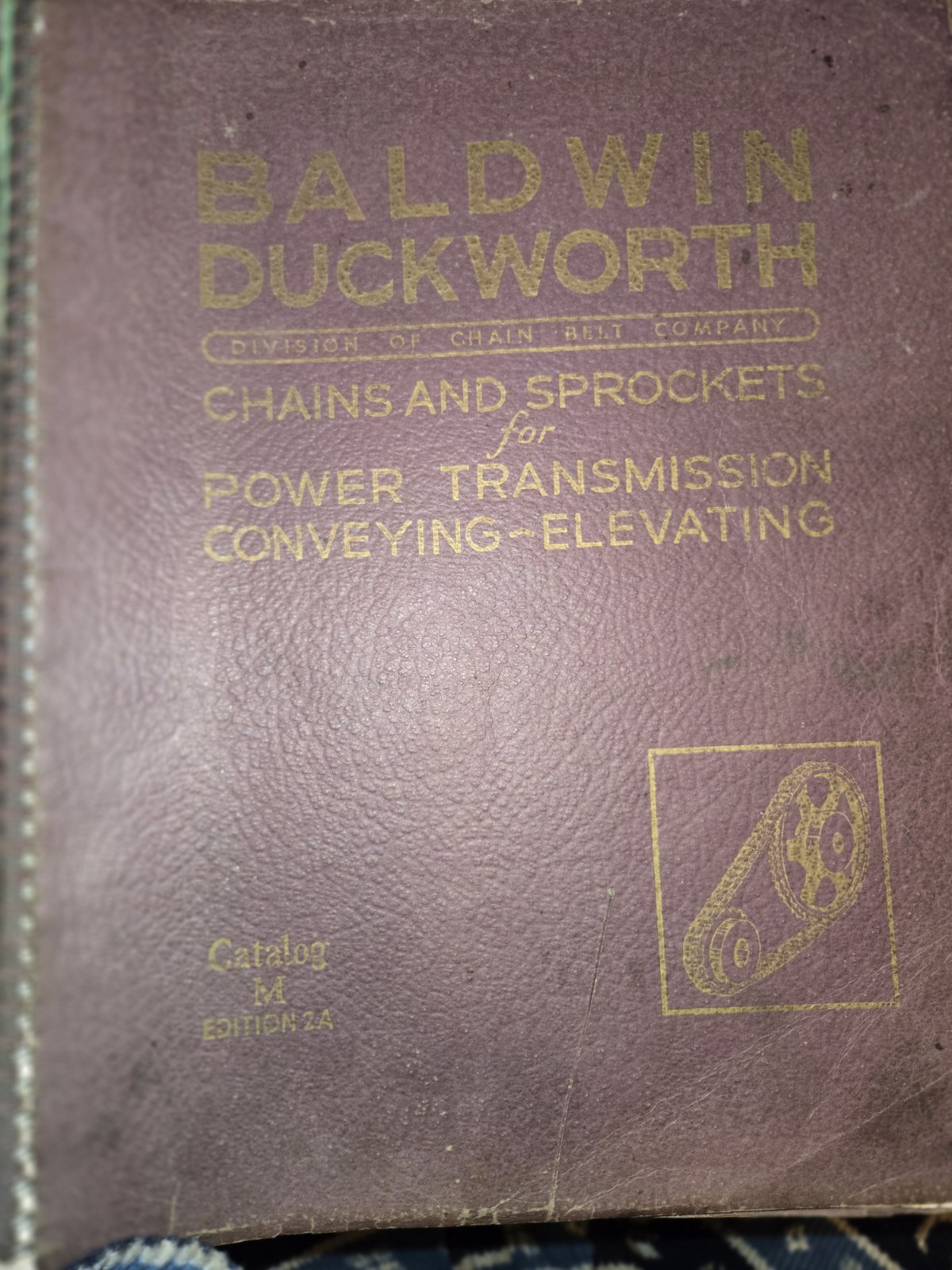 Vintage 1944 Baldwin Duckworth Chains/Sprockets For Power Transmission Catalog 