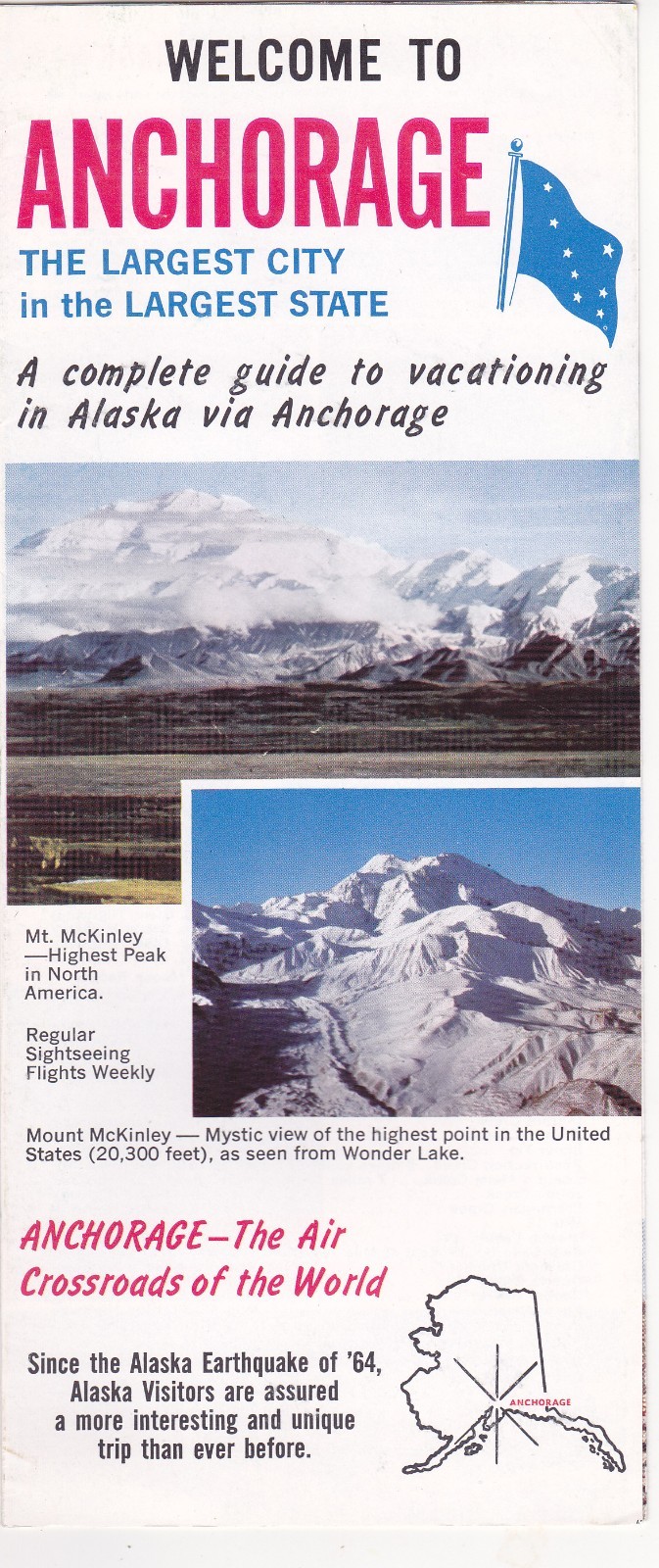 1960\'s Anchorage Alaska Promotional Tourism Brochure