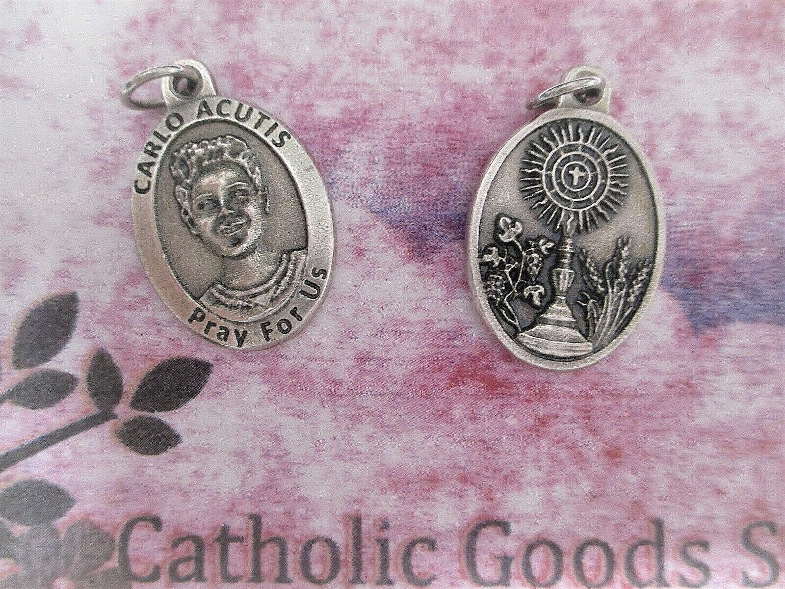 St. Saint Carlo Acutis - Ox Italian Antique Silver Tone 1\