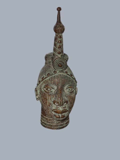 Appraised:  Mid 20Th Century Benin Ife Queen Mother Bronze Head