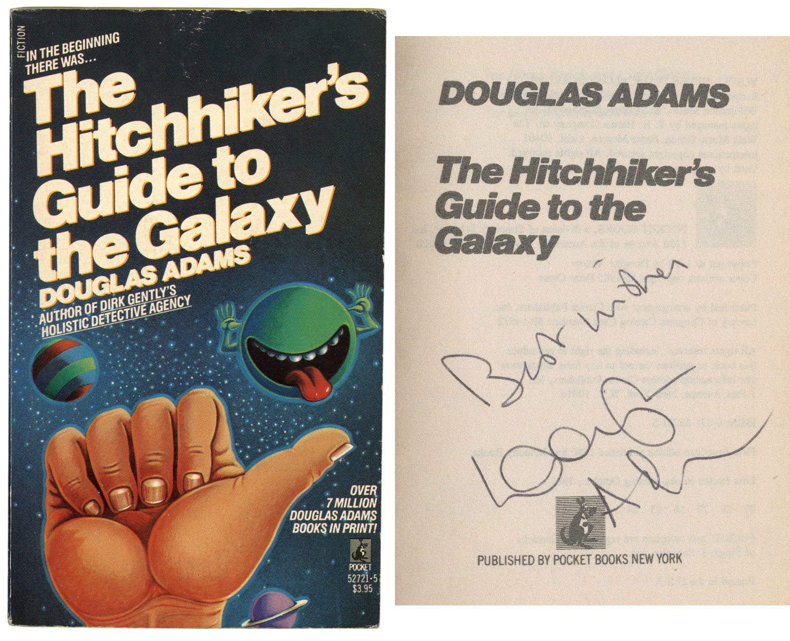 Douglas Adams ~ Signed Autograph The Hitchhiker's Guide to the Galaxy ~ PSA DNA