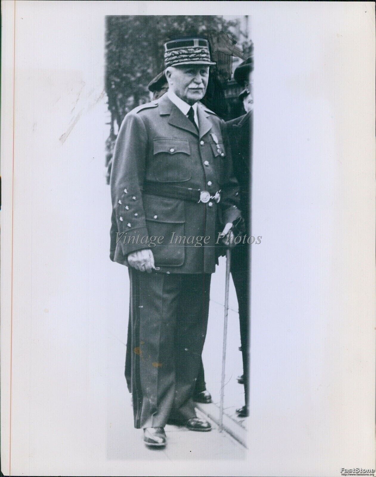 French Field Marshal Philippe Petain Lion Of Verdun Military News Photo 7x9