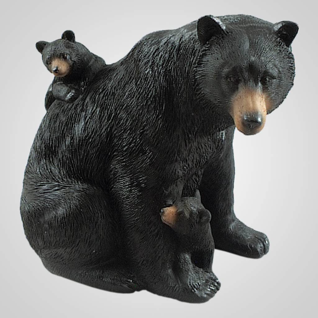 Lipco Polyresin Bear with Cubs Figurine, 6.5-inch Length, Tabletop Decoration Lipco Polyresin Bear with Cubs Figurine, 6.5-inch Length, Tabletop Decoration