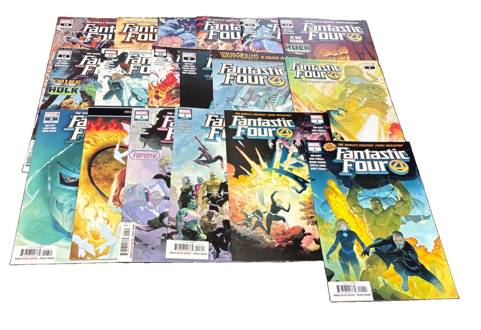 Fantastic Four 6th Series (lot of 18) Marvel Comics  Issue #’s 1 2 3 4 5 6 7-18