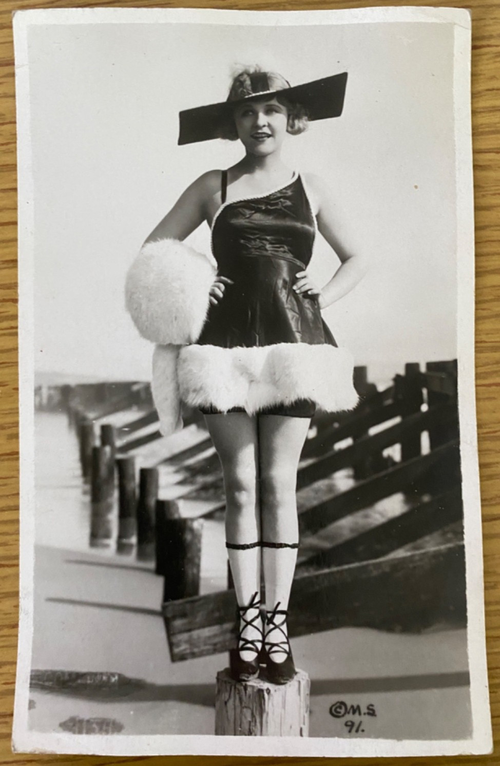 1920s RPPC HARRIET HAMMOND antique real photo postcard #4, MACK SENNETT COMEDIES