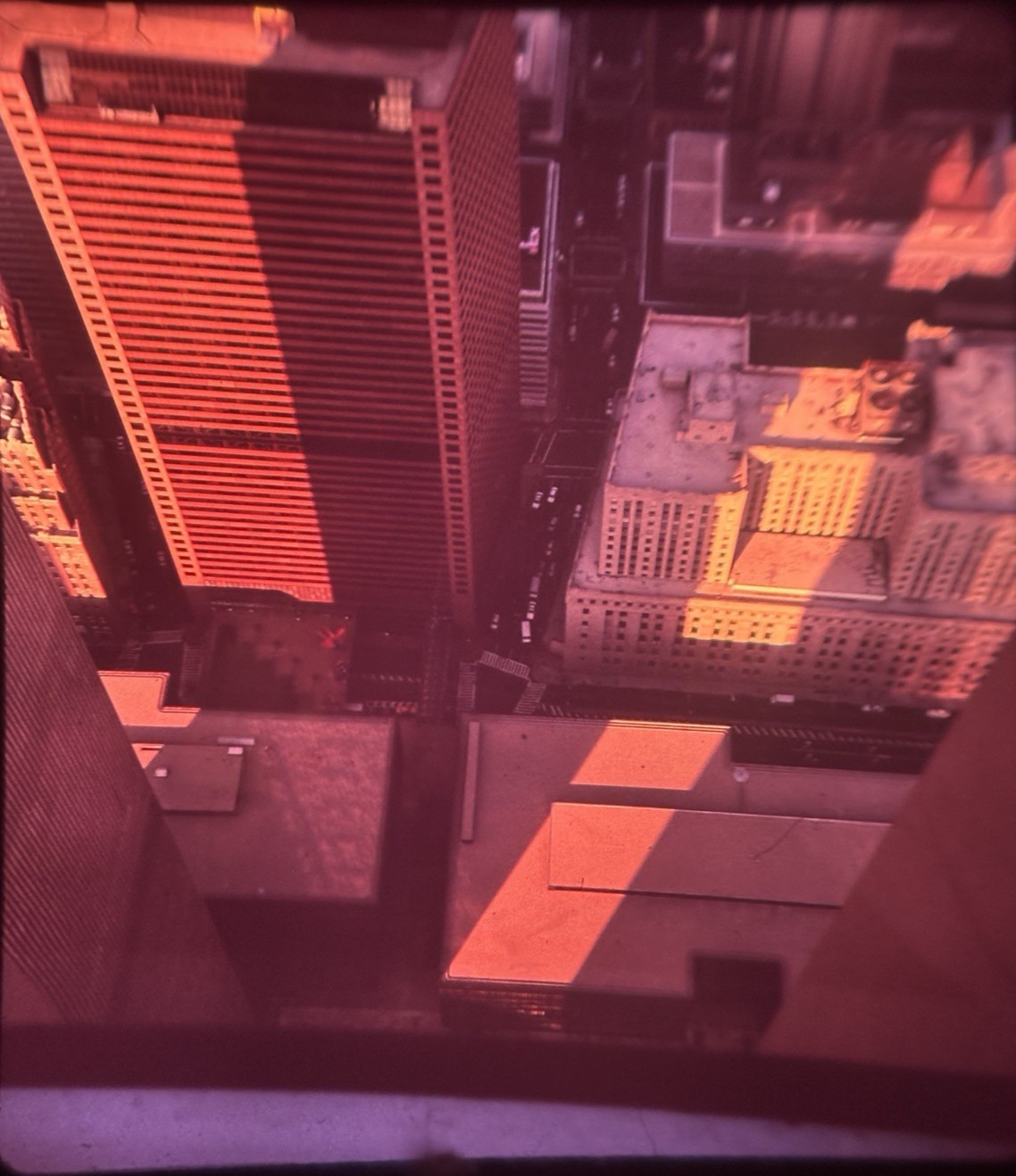 New York City Skyline View World Trade Center 1997 Stereo Slide