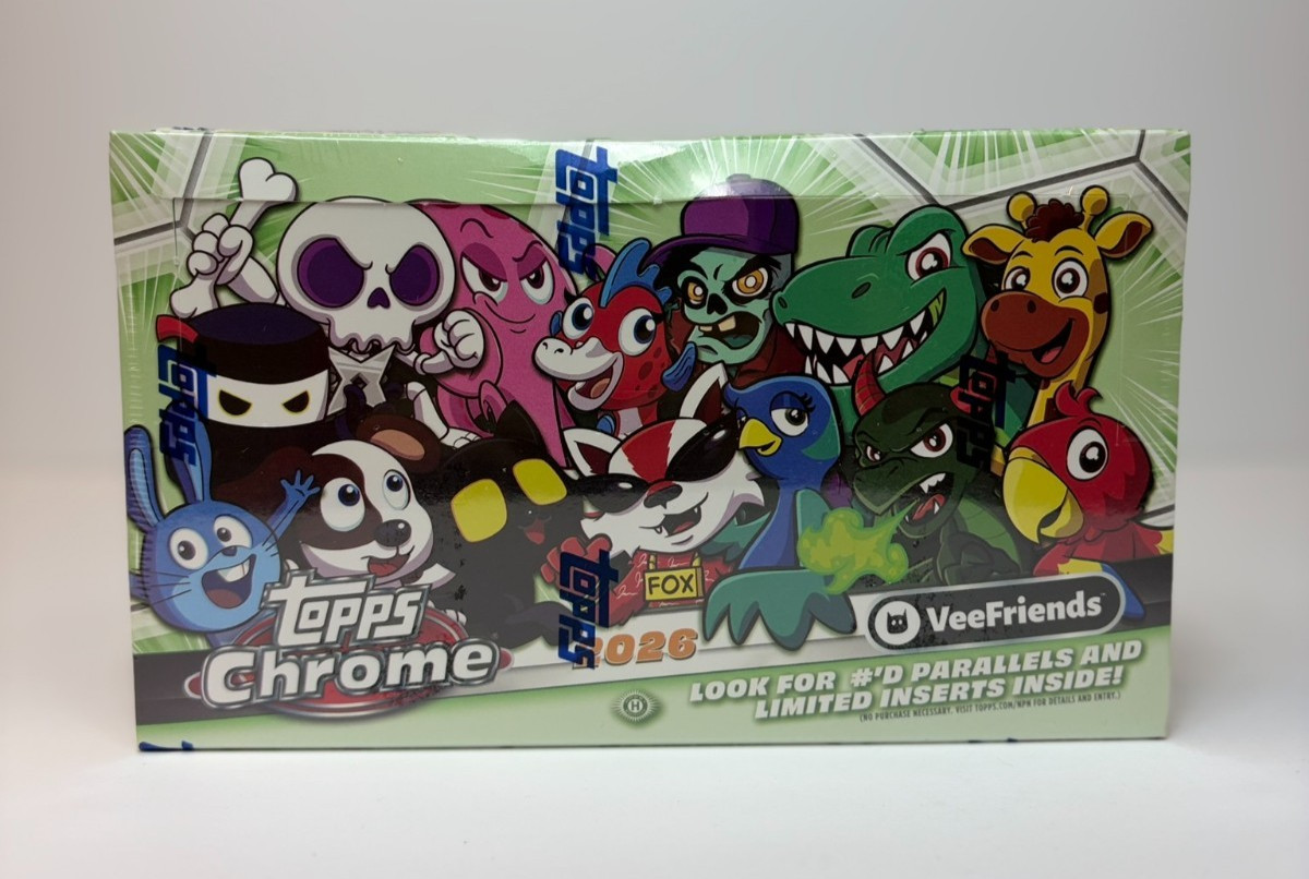 2026 Topps Chrome VeeFriends Hobby Box Sealed 2026 Topps Chrome VeeFriends Hobby Box Sealed