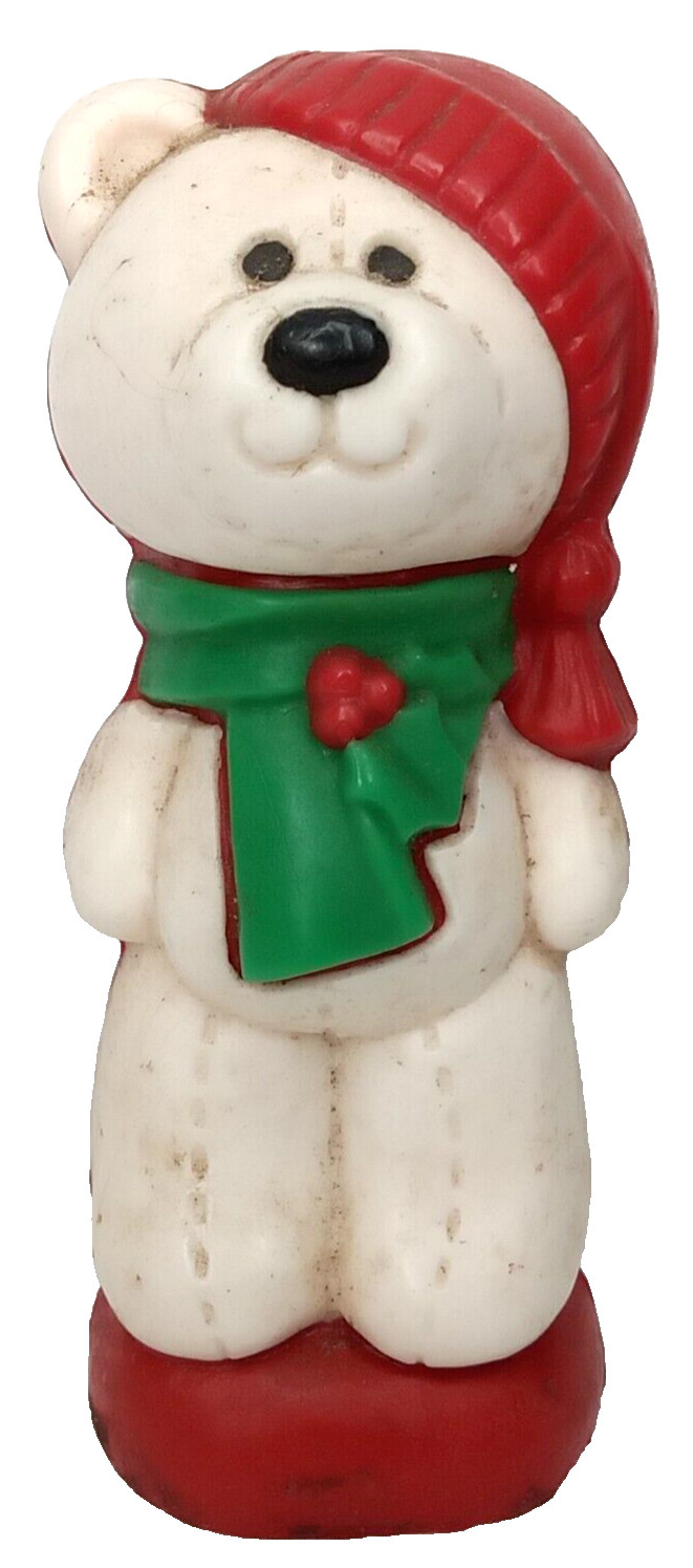 Vintage 1980s Paraseal Polar Bear Figural Christmas Air Freshener Vintage 1980s Paraseal Polar Bear Figural Christmas Air Freshener