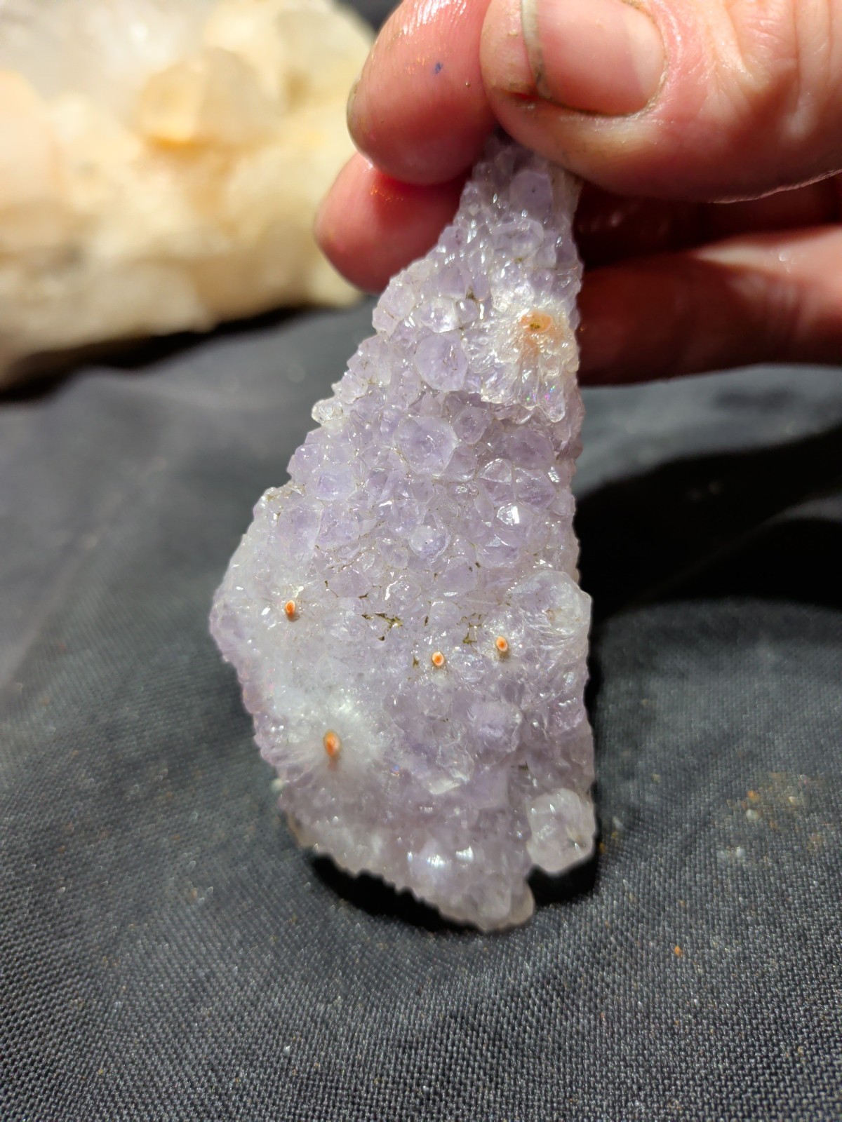 Amethyst Lavender w/ Flower Like Formations Crystal Specimen (3.7oz)