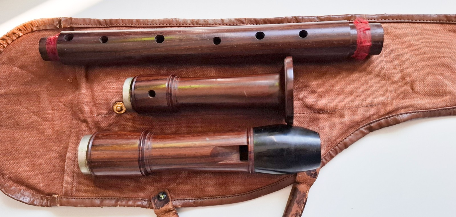 WWII German Military NAGEL D.R.G.M. Palisander Treble Alto Recorder 1940's