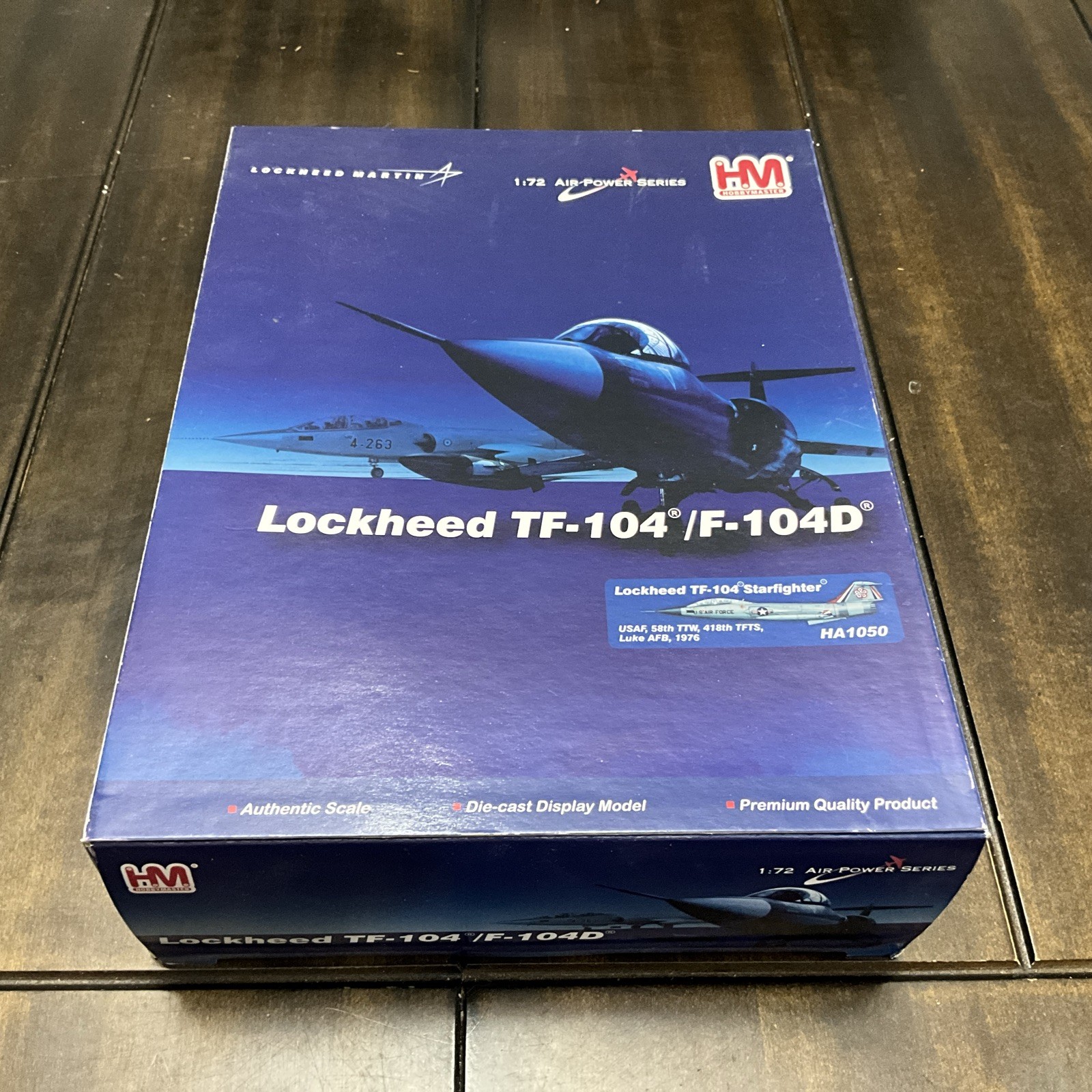 HOBBYMASTER HA1050 1:72 Lockheed TF-104 Starfighter USAF Luke AFB Diecast MINT HOBBYMASTER HA1050 1:72 Lockheed TF-104 Starfighter USAF Luke AFB Diecast MINT