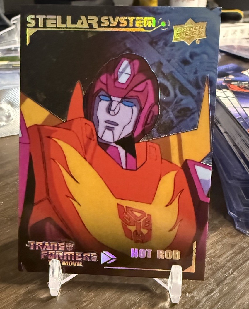Transformers 40th Upper Deck Stellar System SS-3 CYBERTRON GOLD  5/5 Hot Rod 🤯