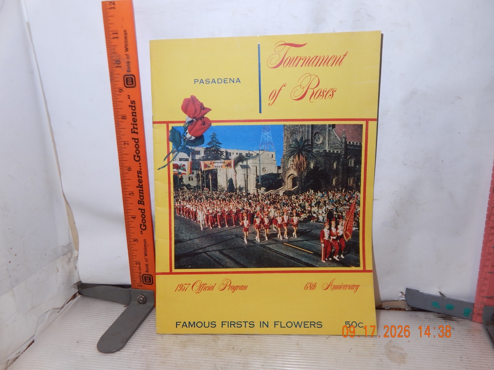 Vintage Souvenir Program Pasadena Tournament of Roses Official Program 1957