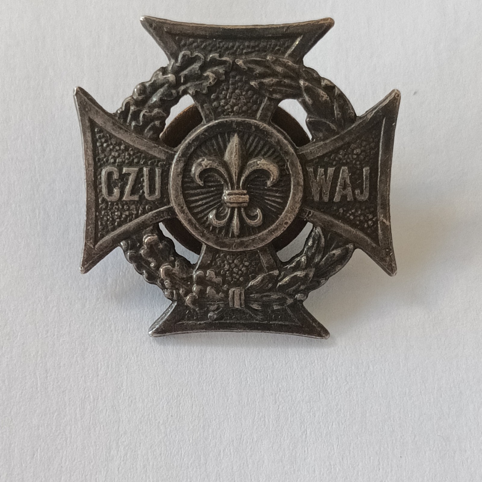 Vintage Polish Scout Cross Badge Krzyz Harcerski Czuwaj ZHP Fleur De Lis Pin Vintage Polish Scout Cross Badge Krzyz Harcerski Czuwaj ZHP Fleur De Lis Pin
