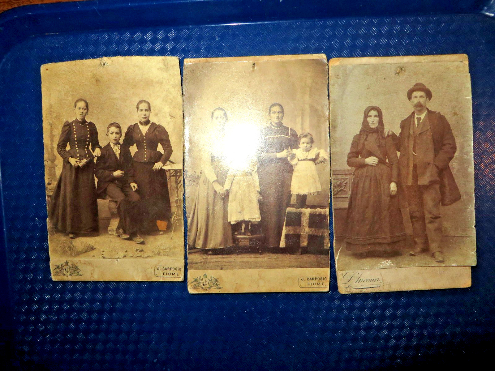 3 Antique Photograph John Blazina Roslyn Wash Opal? & 2 More 3 Antique Photograph John Blazina Roslyn Wash Opal? & 2 More