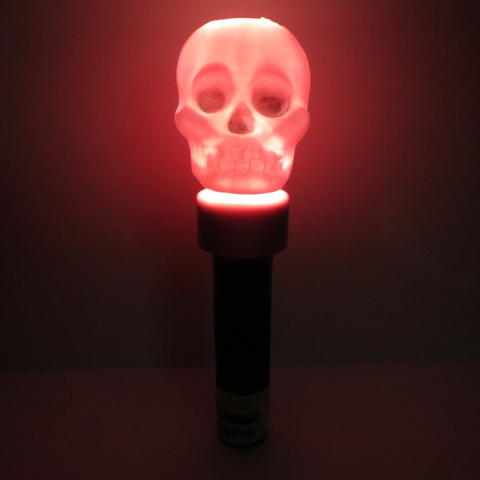 Vintage Pink BLINKY Skull Lite Halloween Blow Mold Flashlight Vintage Pink BLINKY Skull Lite Halloween Blow Mold Flashlight