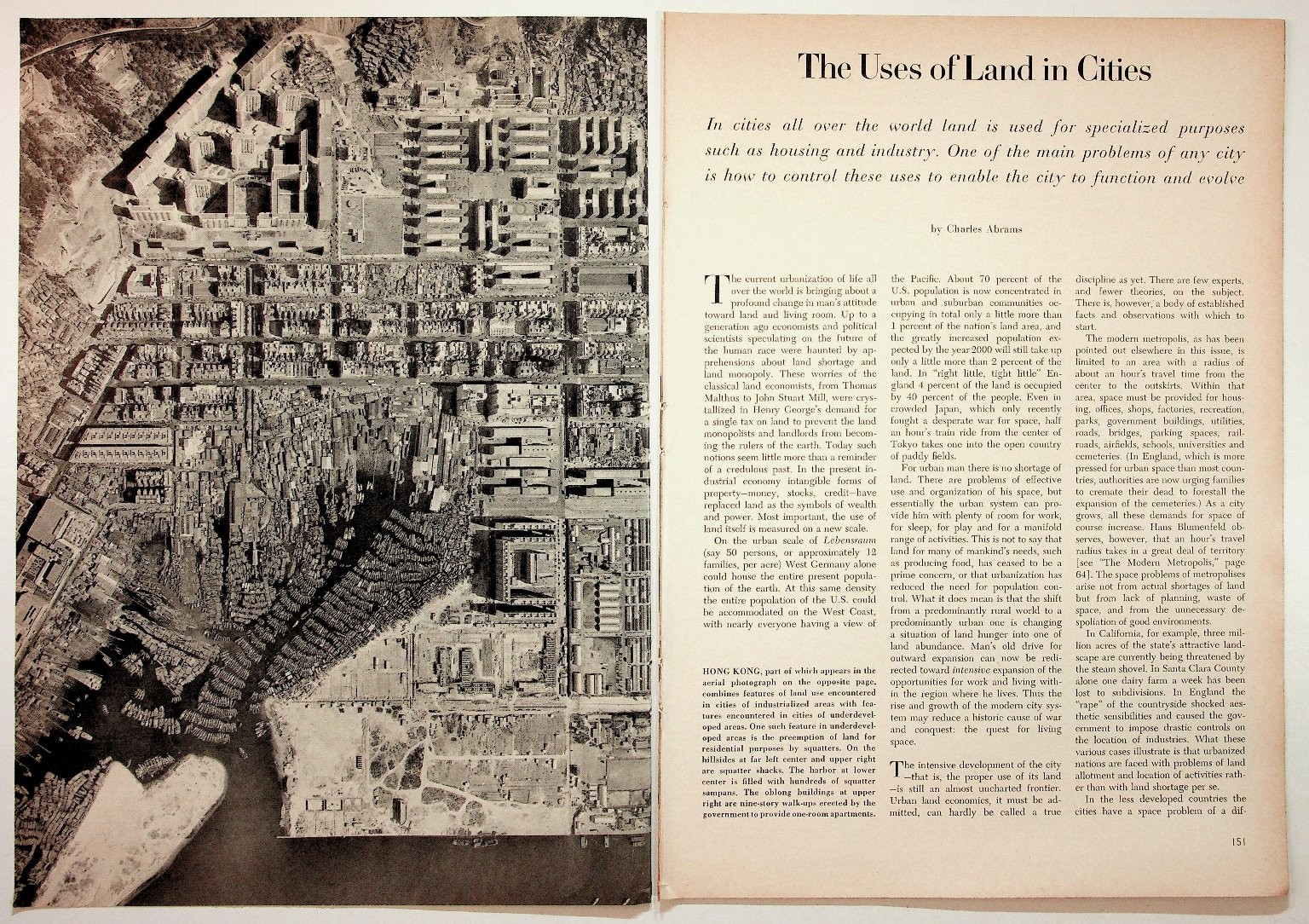 1960s Urban Planning Magazine Article Hong Kong Levittown City Land Use Ephemera 1960s Urban Planning Magazine Article Hong Kong Levittown City Land Use Ephemera