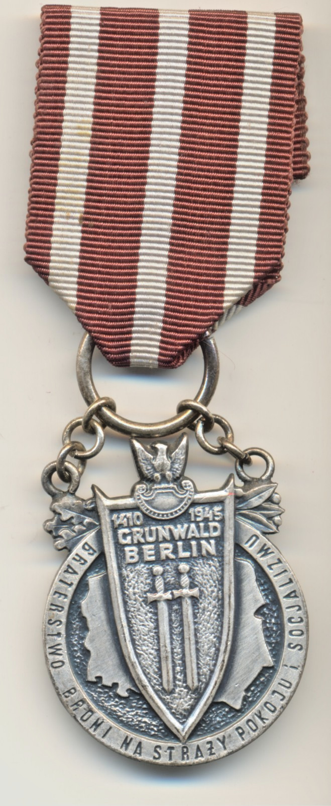 Soviet ERA Medal red Order star Banner Badge Poland Medal Brotherhood   (1146)