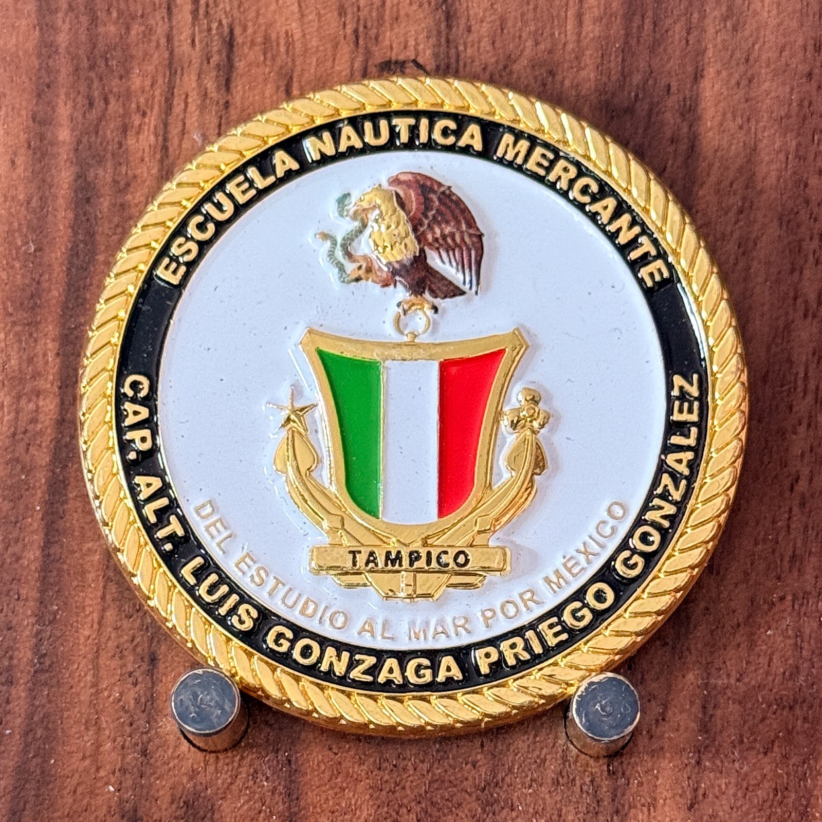 Mexican Escuela Nautica Mercante Tampico Challenge Coin  M#17