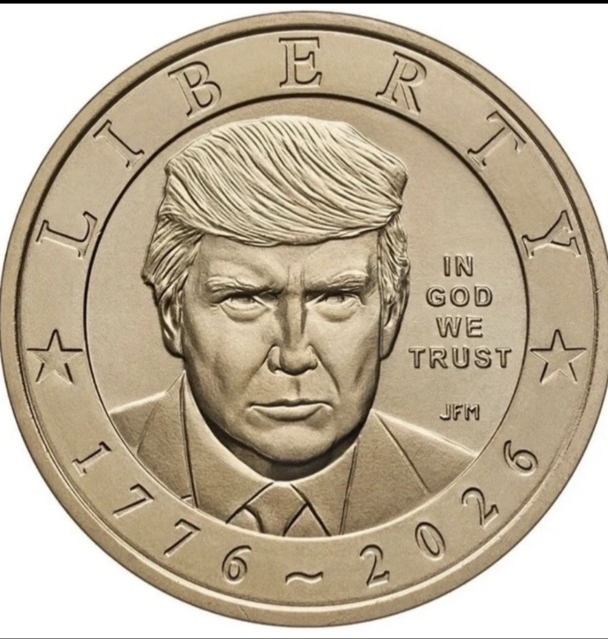 Pack Of 5: - 2026 P President Trump Semiquincentennial $1 Coin In Hand. Pack Of 5: - 2026 P President Trump Semiquincentennial $1 Coin In Hand.