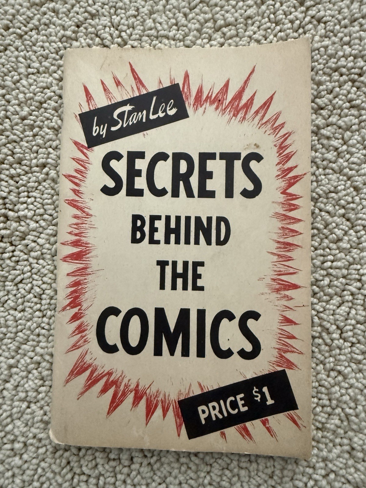 Secrets Behind the Comics By Stan Lee 1947 1st PRINT