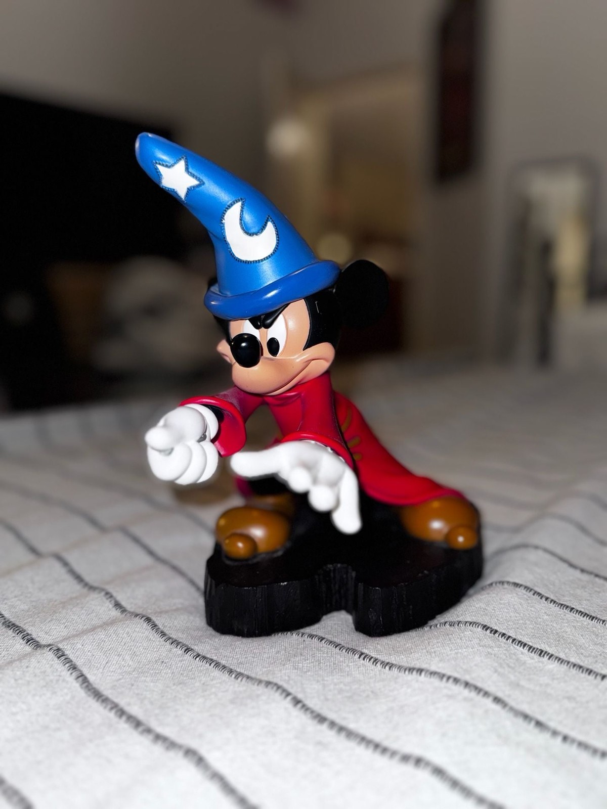 Disneyland Paris Sorcerer Mickey Mouse Light-Up Figurine