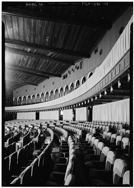 Palm Beach Florida Paramount Theatre 1930s Interior Balcony Seating Arcade