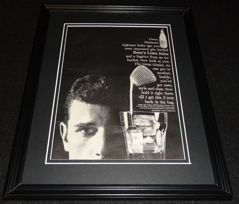 1962 Rose\'s Lime Juice Framed 11x14 ORIGINAL Advertisement 