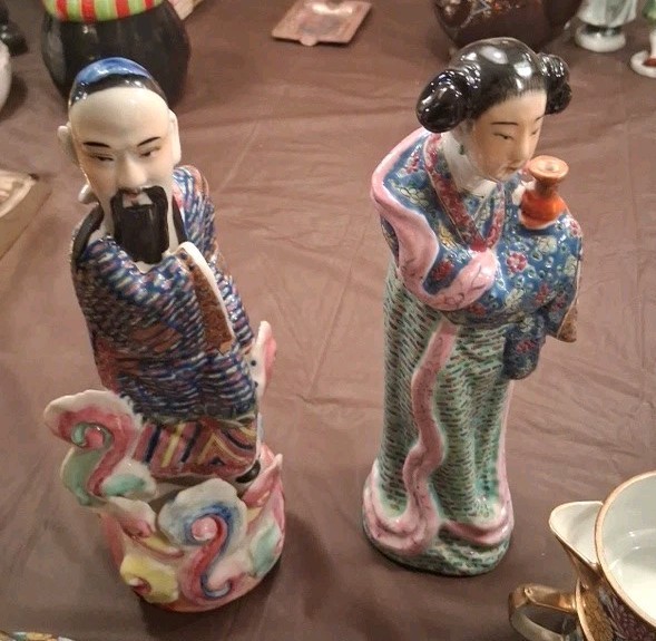 Vintage Chinese Porcelain Wise Man And Wome Figurine 10\ Vintage Chinese Porcelain Wise Man And Wome Figurine 10\