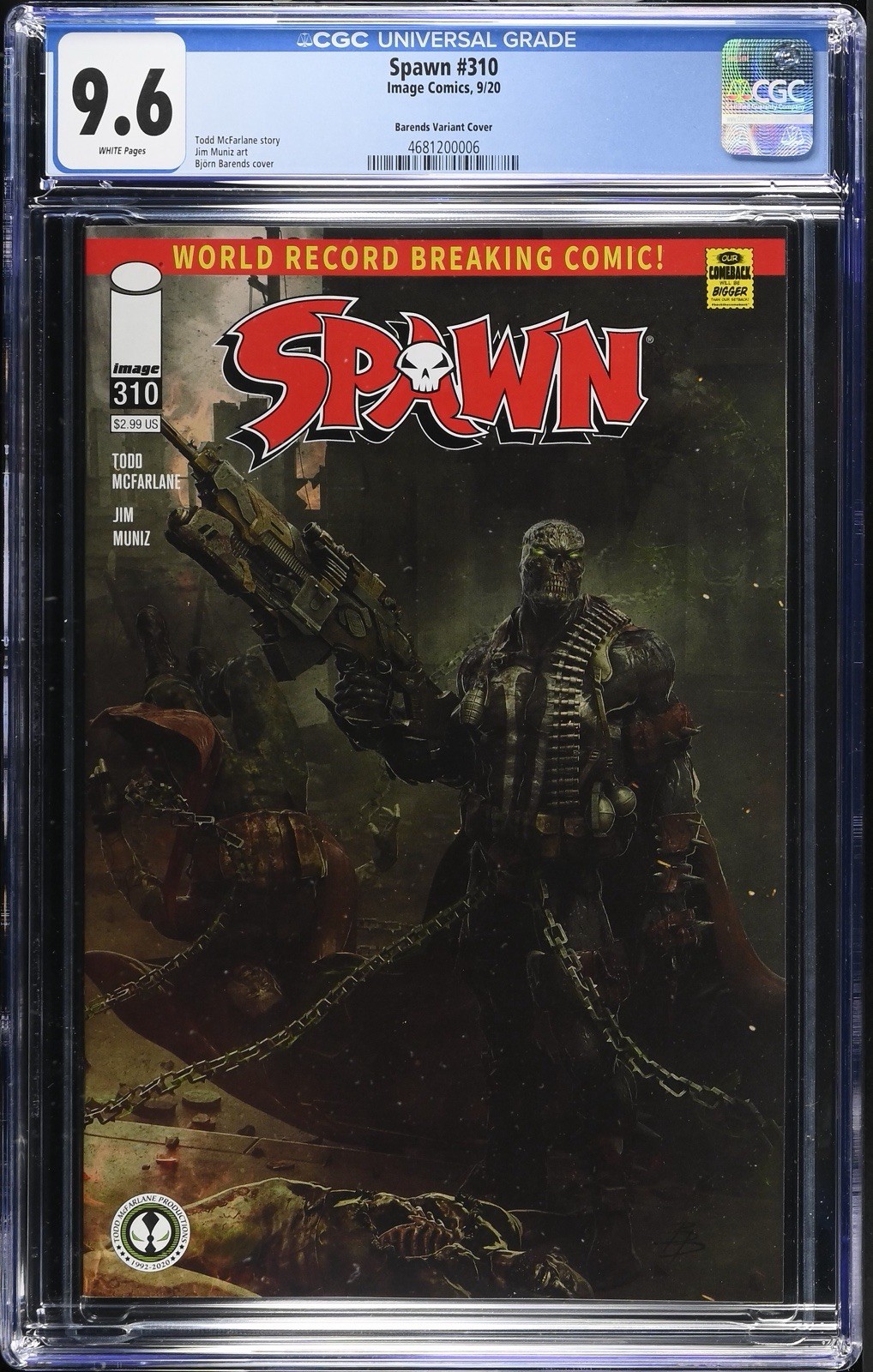 Spawn #310C CGC 9.6