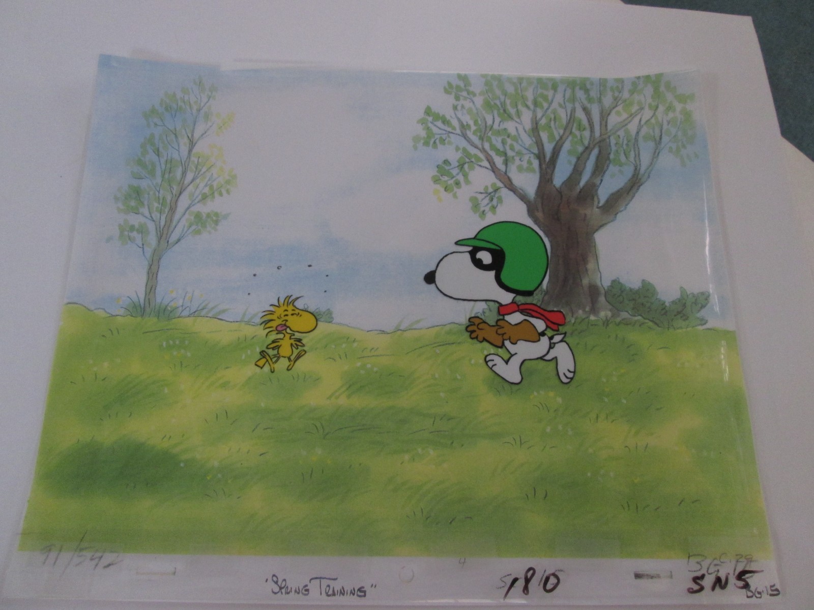 Snoopy & Woodstock Cel 1975 You\'re a Good Sport, Charlie Brown