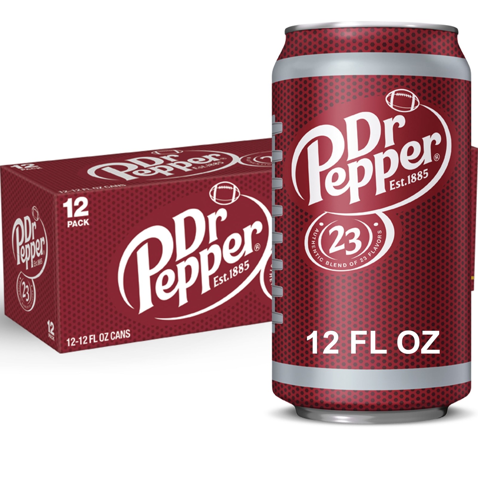 Dr Pepper Soda Pop, 12 fl oz, 12 Pack Cans - Dr Pepper Soda Pop, 12 fl oz, 12 Pack Cans -
