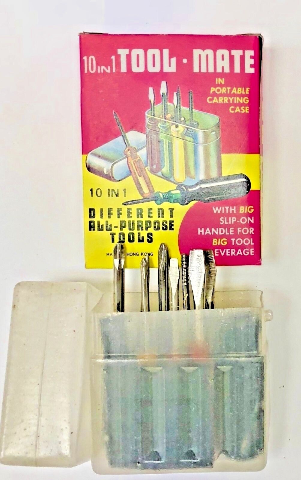 Vintage 10 in 1 Tool Mate Screwdriver Set in Case