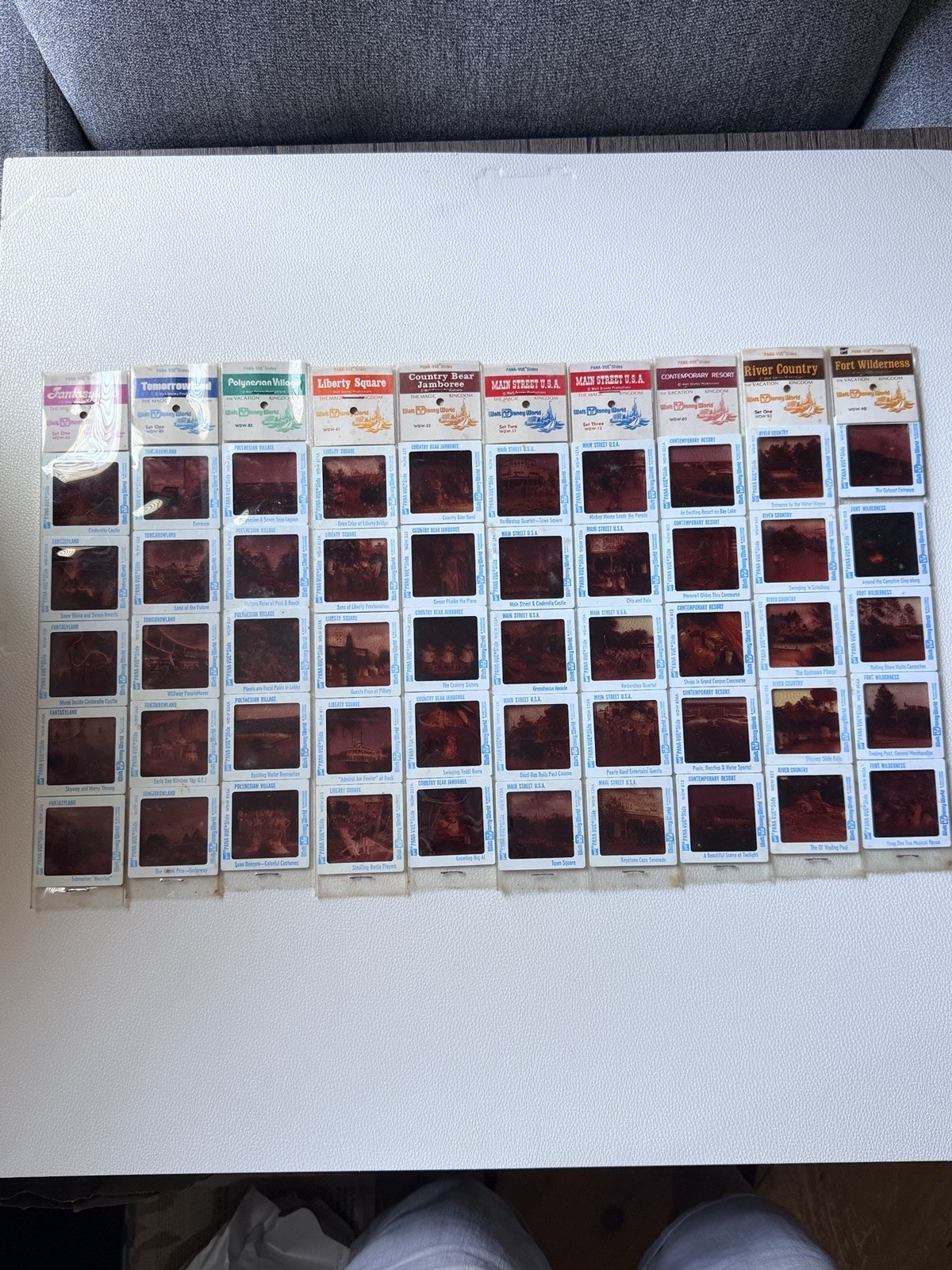 Vintage Pana Vue Walt Disney World Slides (55) Magic Kingdom 35mm