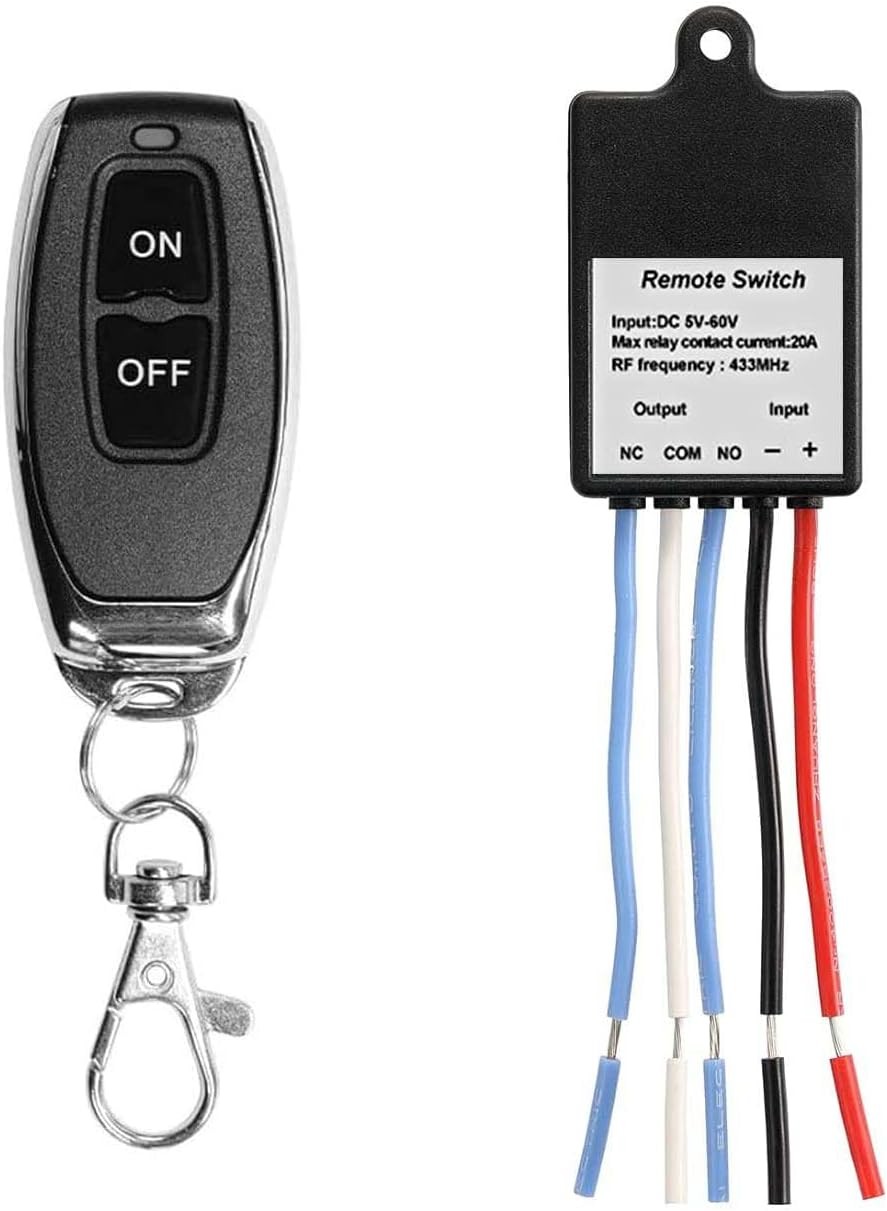 QIACHIP Mini Wireless Remote Control Switch DC 6V 12V 24V 36V 60V 1 Channel RF