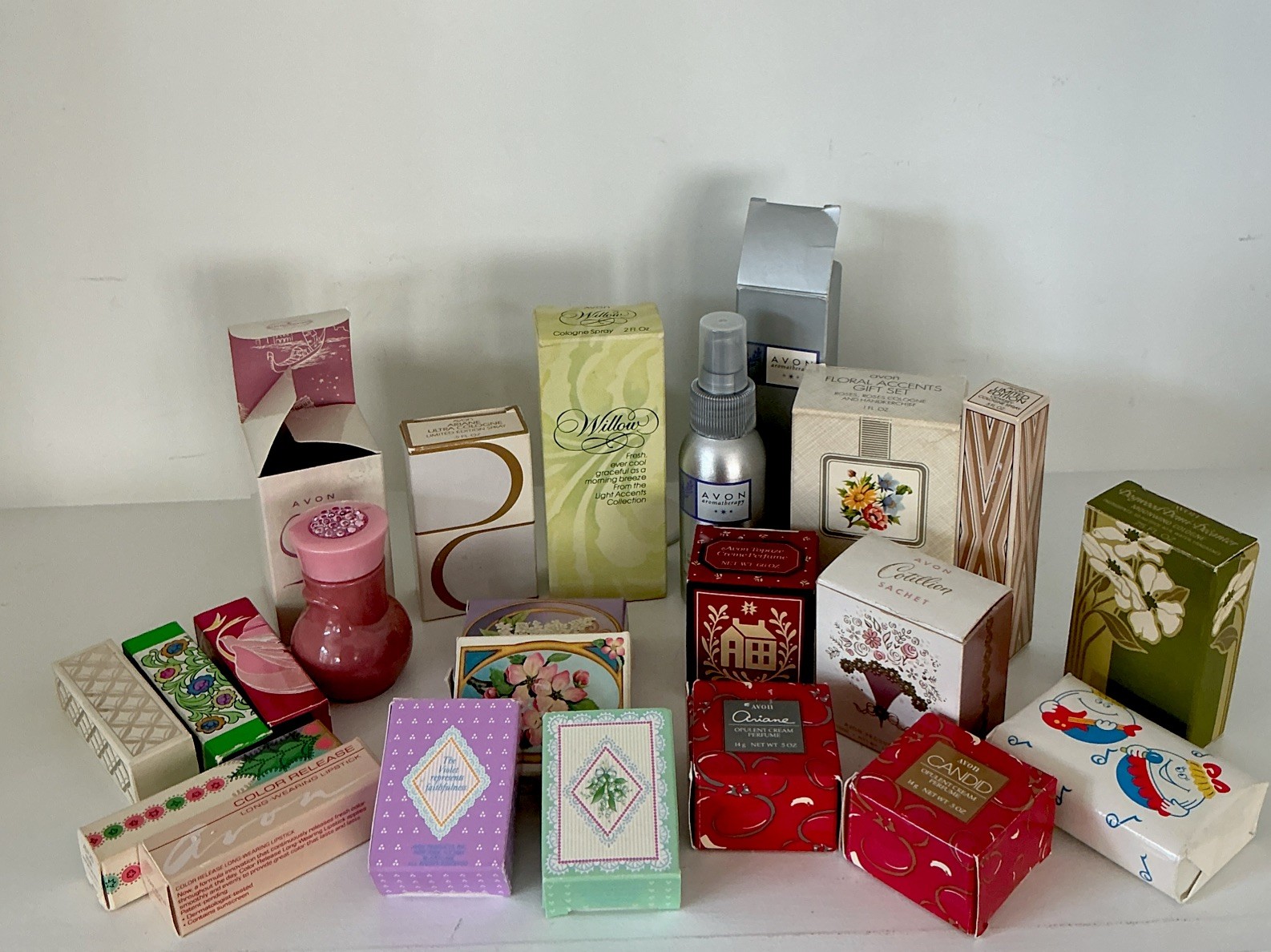 Vintage Avon Sachet- Cologne -Soaps-Lipstick  Mixed Lot Mostly New All In Boxes