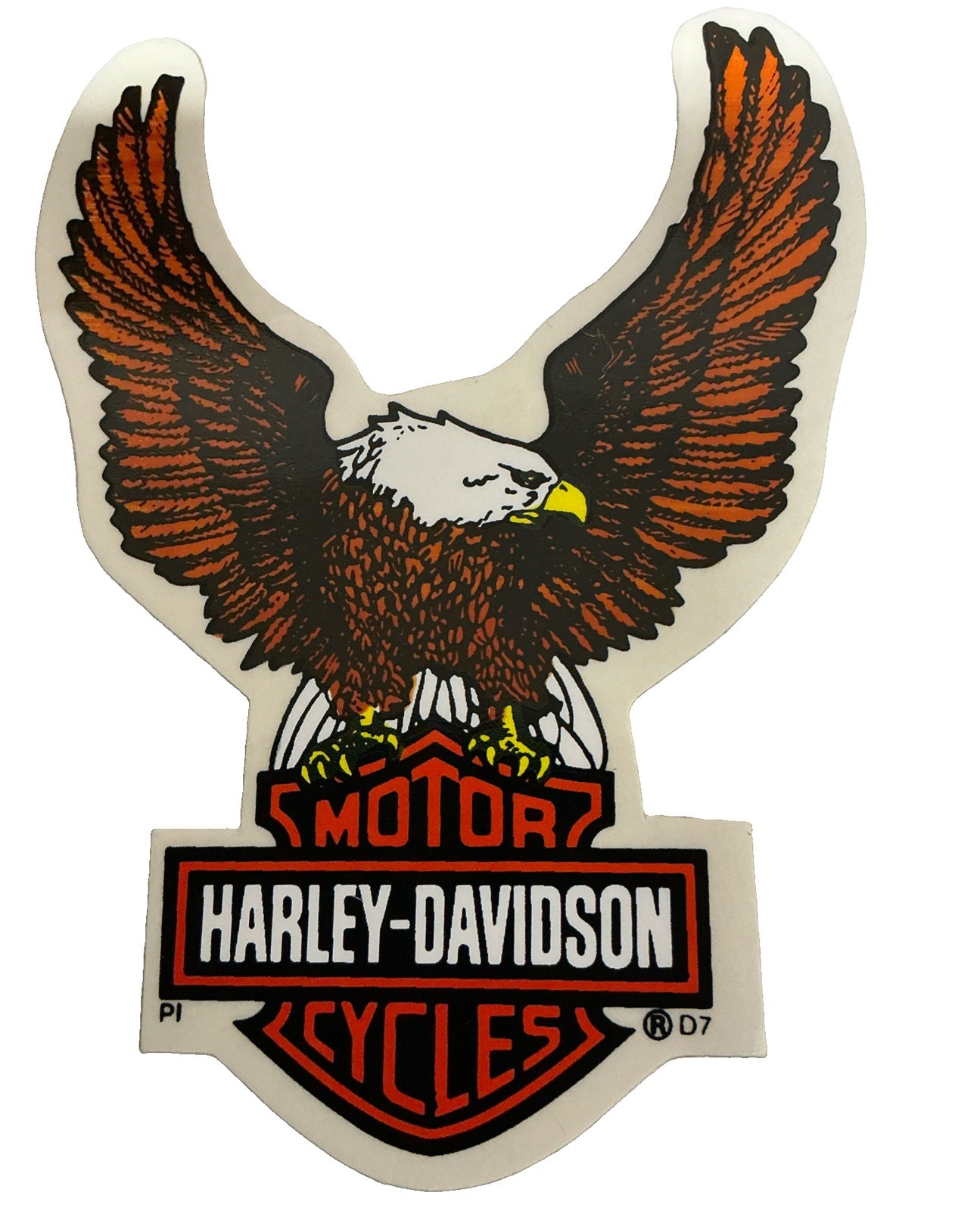 Harley Davidson Eagle Bar & Shield Decal (outside) 3.5” x 5”