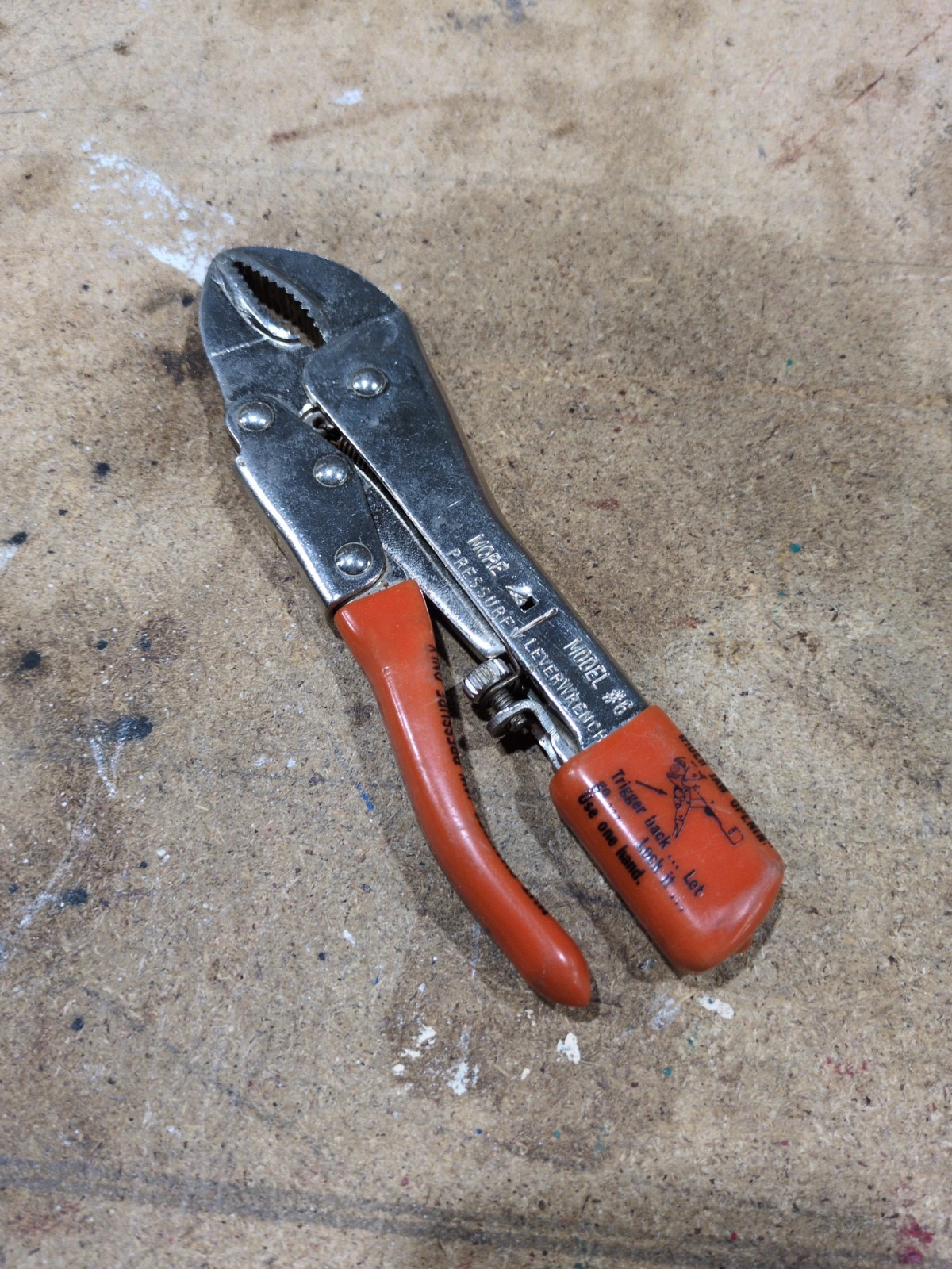 Vintage Leverage Tools Inc. LeverWrench Locking Pliers #6 Nebraska USA
