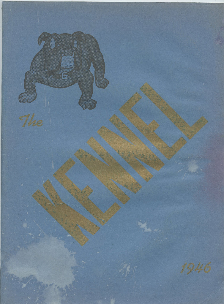 1946 Yearbook-Gering High School Bulldogs-Gering Nebraska-The Kennel-Softcover