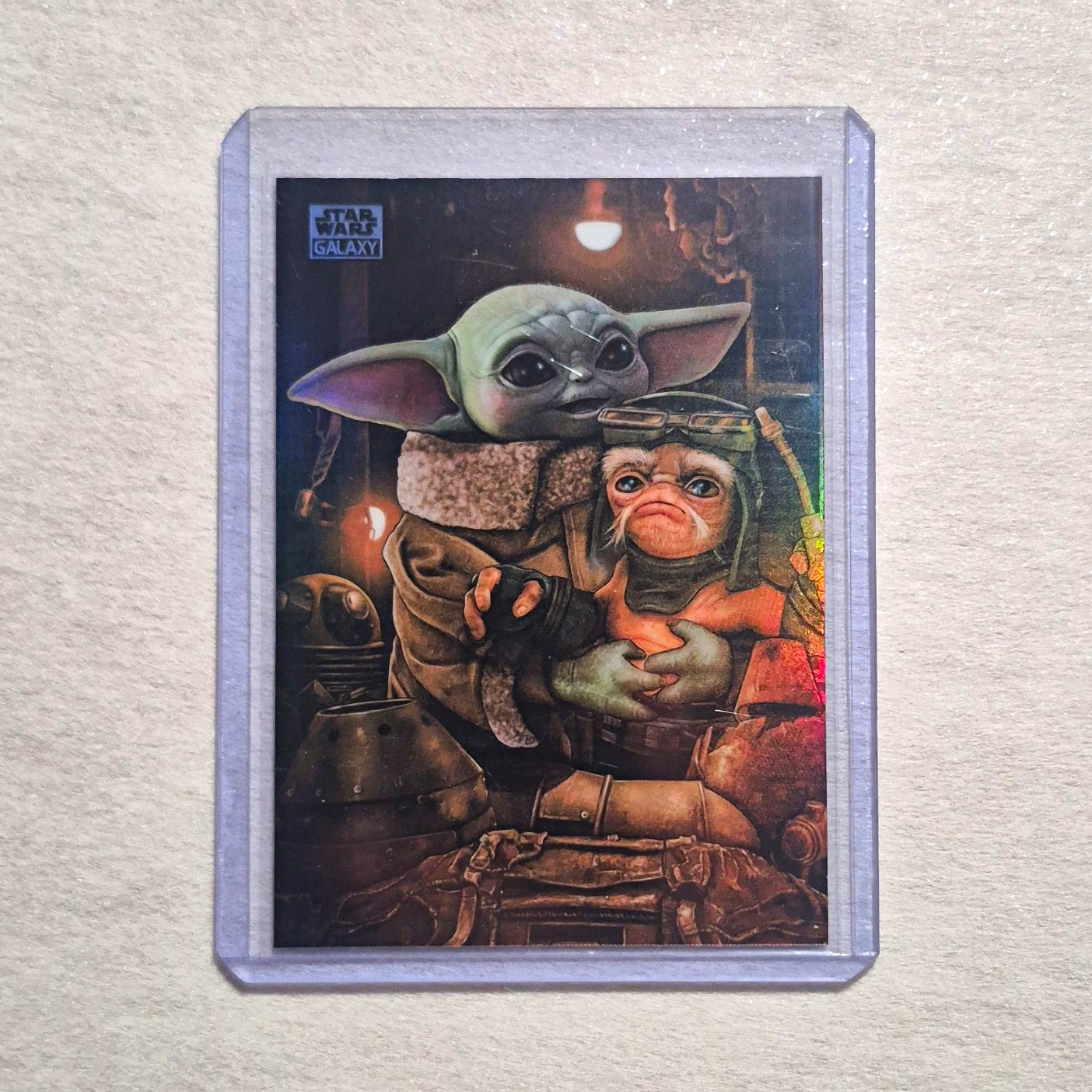 Topps 2021 Star Wars Galaxy Refractor #99 No Squeezie Grogu