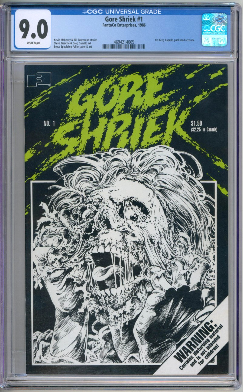 Gore Sheik 1 CGC Graded 9.0 VF/NM 1st Greg Capullo Art FantaCo Enterprises 1986