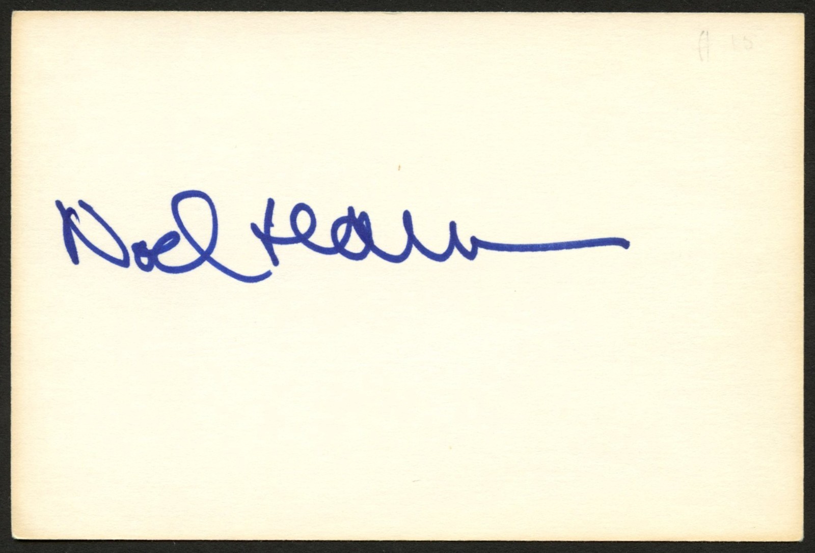 Noel Harrison d2013 signed autograph 4x6 Cut Actor and Singer \' Noel Harrison d2013 signed autograph 4x6 Cut Actor and Singer \'