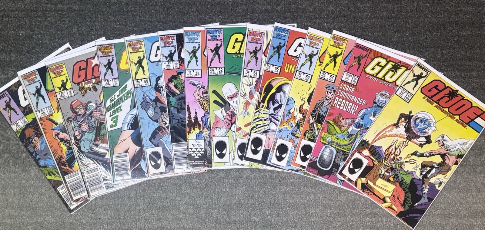 Marvel G.I. Joe: A Real American Hero Comic Book Lot Copper Age Newsstand