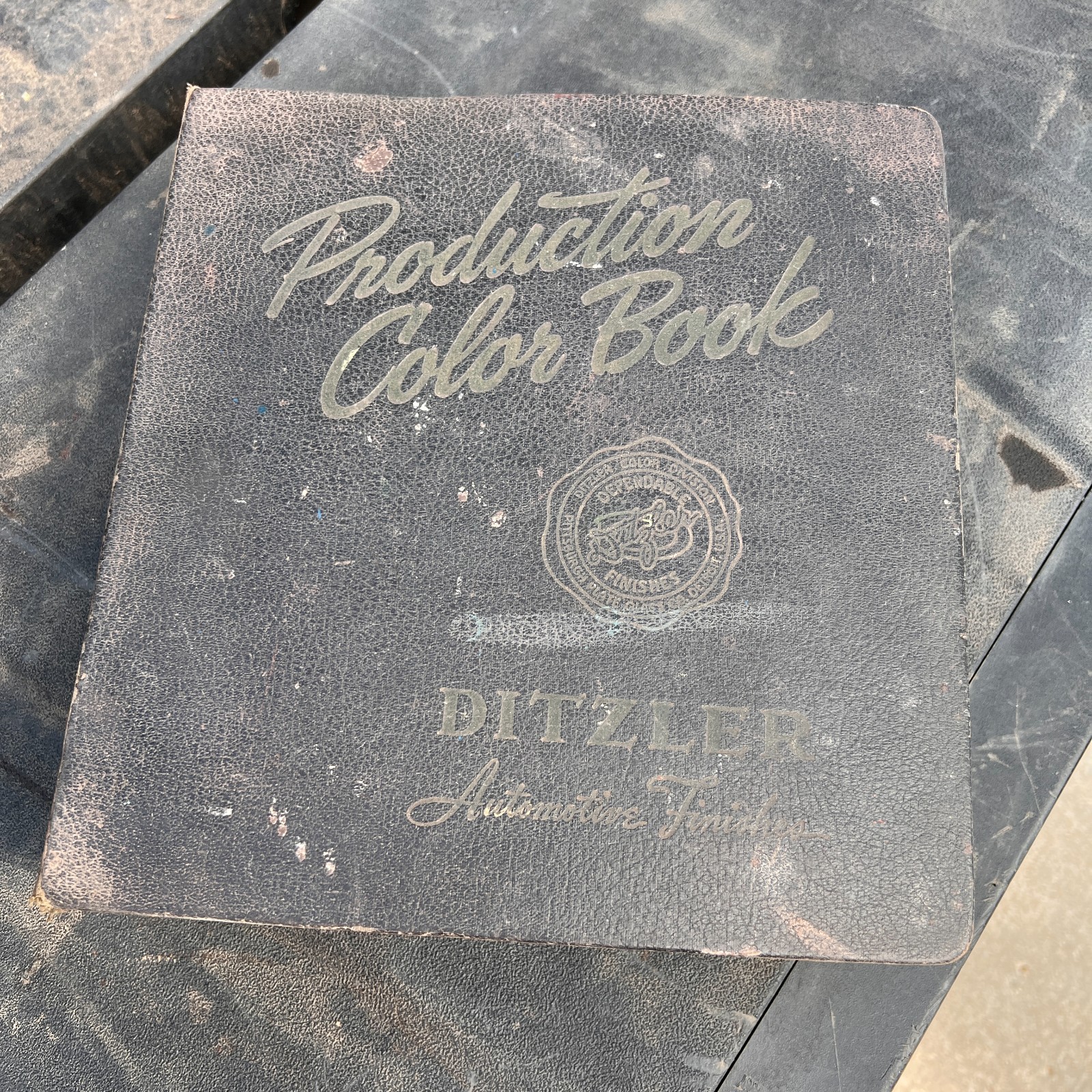 Vintage Ditzler Automotive Finishes Paint Chip Book PPG Color Manual 1950s 1960s
