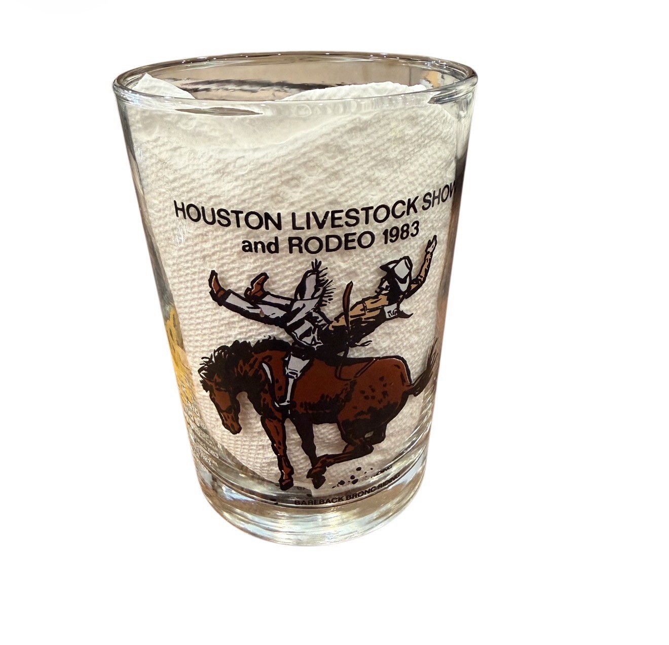 1983 Houston Livestock Show and Rodeo McDonalds Coke Glasses