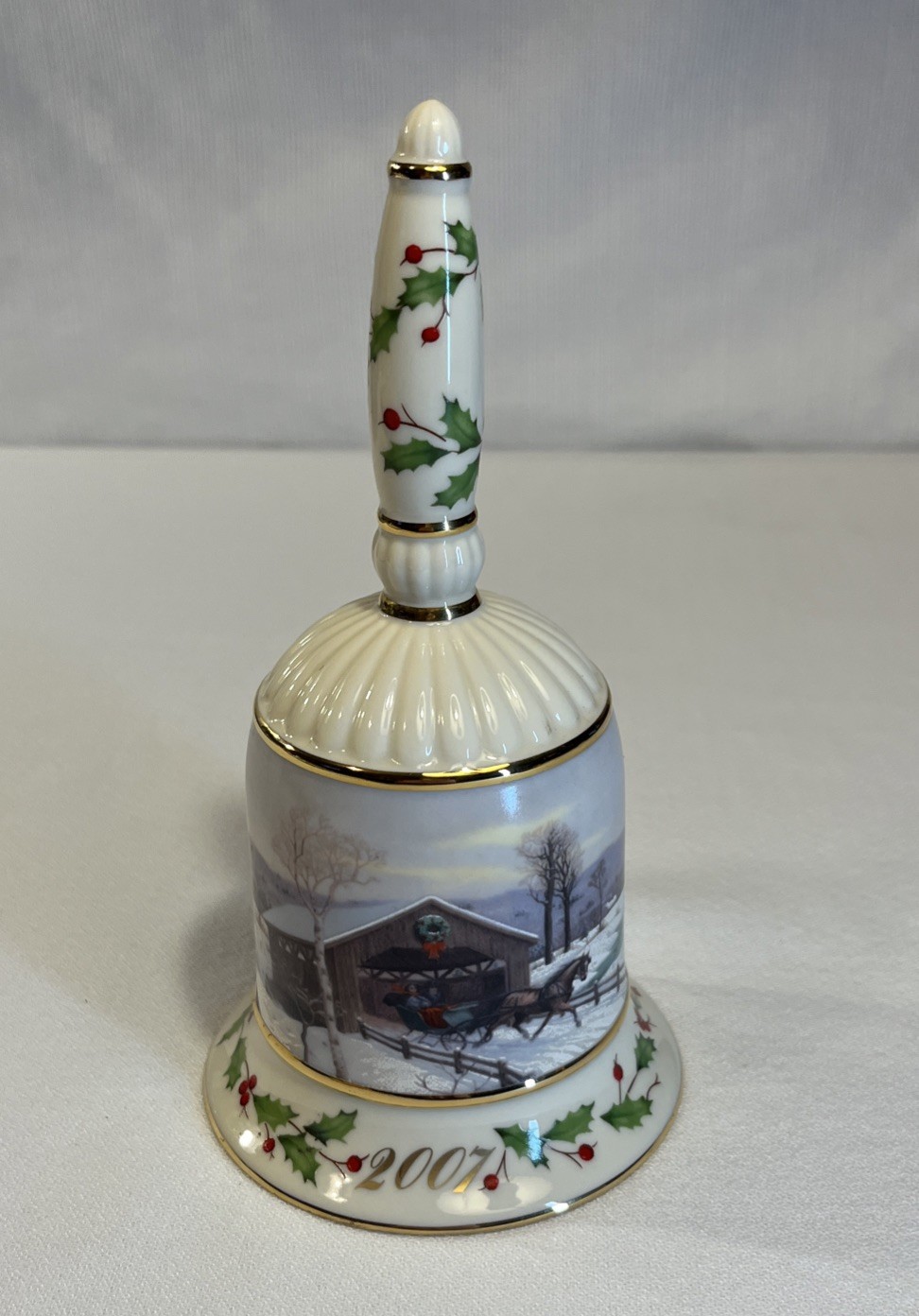 Lenox China Annual Holiday Bell 2007 Porcelain \