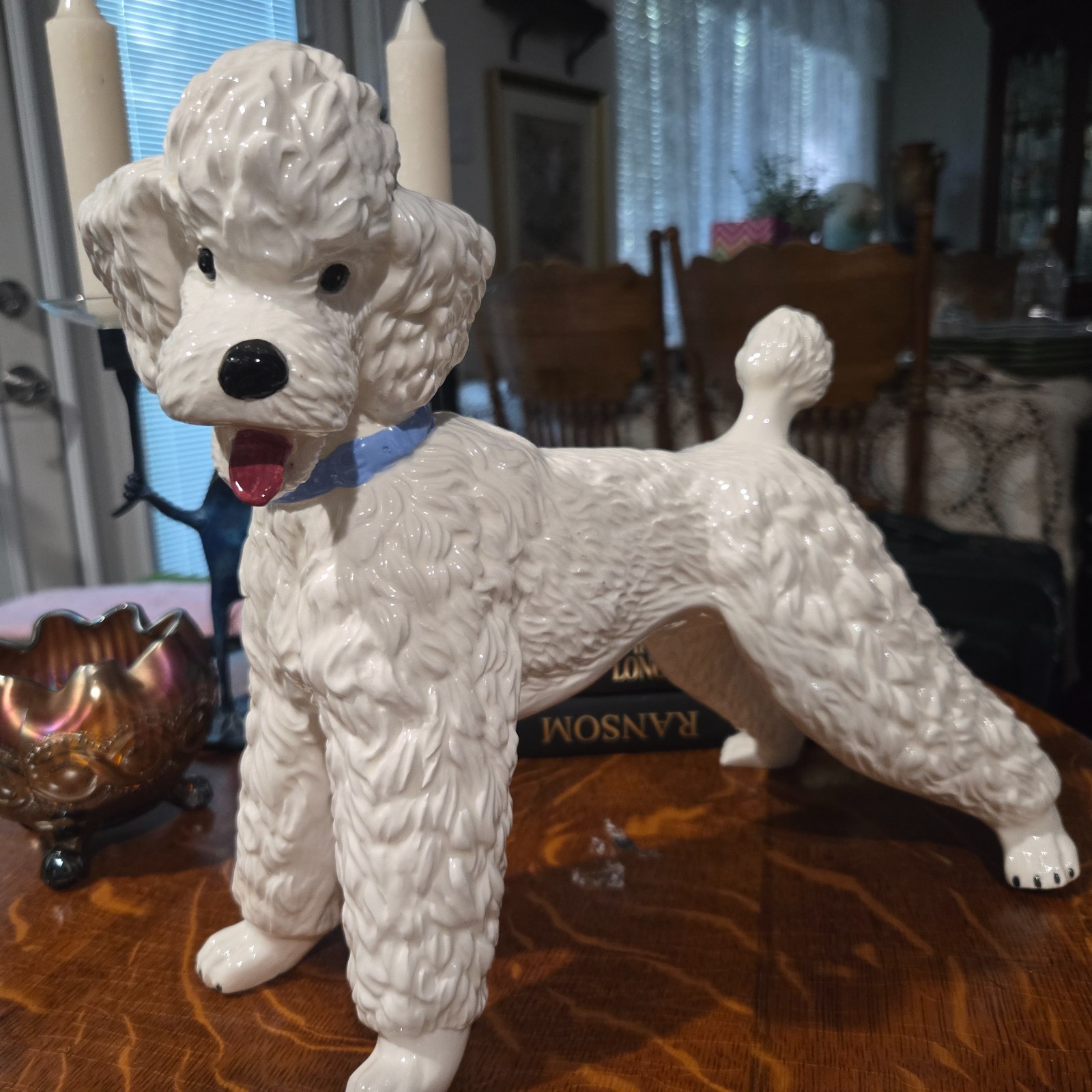 Vintage Ceramic Standard Poodle Large Statue/Figurine,